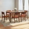 Floyd 6 Seater Dining Table Glass Top With Set Of 6 Kerry Dining Chairs