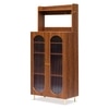 Stellar Multipurpose Storage Cabinet (Tall Size with Upper Shelf, Teak Brown)