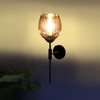 Devansh Metal Electric Wall Light in black Colour with Lavender Shade Count of 1 Light
