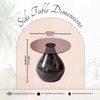 Stylish Mango Wood Side Table in Black Colour