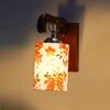 Devansh Solid Wood Electric Wall Light in Brown Colour with Multi Shade Count of 1 Light