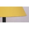 Brendan Yellow Fabric Shade Floor Lamp with Black Iron Base