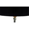 Millerd Black Fabric Shade Table Lamp with Natural Wooden Base