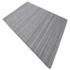 Strata Pet Yarn Rectangle Carpets Hand Loom in Grey Colour