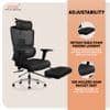 Imperia Pro Ergonomic High Back Study Chair with Headrest in Black Colour