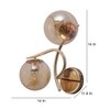 Eliante Modern Wall Lights Mild Steel & Glass Material Gold & Champaign Finish