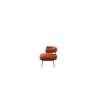 Bonnita Solid Wood Accent Chair in Orange Colour