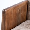 Roko Fabric Lounge Chair in Brown Colour