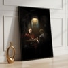 The Castle Decor Dark Cinematic Villain Wall Art Framed Painting 20x30 Inch