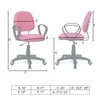 Doriona Low Back Ergonomic Chair in Pink Colour