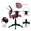 Jaazza Low Back Ergonomic Chair in Red Colour