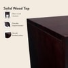 Hamilton Solid Wood Side Table in Mahogany Finish