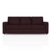 Apollo Compact 3 Seater  Fabric Sofa In Deep Plum Velvet Colour