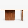 Attica Solid Wood Four Seater Dining Table in Brown Colour