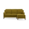 Abbey Sectional Sofa (Colour : Olive Green, Cushion : Hard, Seater : Right Aligned 2 Seater + Right Aligned Chaise)