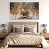 The Castle Decor Lord Buddha Meditation Wall Art Framed Painting 27x48 Inch (Style 19)
