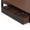 Nimbus Solid Wood King Size Bed With Drawer Storage (Mahogany Finish)