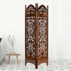 Calanthe Solid Wood 4 Panel Room Divider
