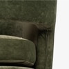 Nouve Solid Wood Dining Chair in Green Colour