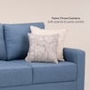 Stevens 2 Seater Fabric Sofa in Turkish Blue Colour