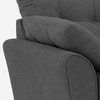 Edo 3 Seater Uphostered Sofa in Grey Colour