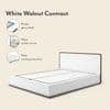 Baltoro Engineered Wood Queen Size Hydraulic Storage Bed In White Finish