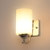Eliante Modern Wall Lights Mild Steel & Glass Material Chrome & White Finish