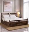 Nilaya Sheesham Wood King Size Bed in Provincial Teak Finish with Box Storage