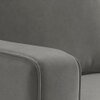 Apollo Sofa Set (Colour : Ash Grey Velvet, Cushion : Hard, Back Type : High Back, Seater : 2+1+1)