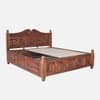 royal Solid Sheesham Wood  King Size Box Storage  Bed In Honey Oak Finish