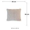 Nile Sand Cotton Knitted Decorative Cushion Cover 16 x 16 Inches