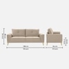 Nency Velvet 3 seater Sofa Cream