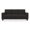 Apollo Neo 3 Seater Fabric Sofa in Graphite Grey Colour (Back Height : Regular, Cushion Type : Soft)