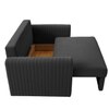 Melano Pull Out Sofa cum Bed in Dark Grey Colour