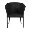 Lismore  Wicker Table And Chair Set In Black Finish
