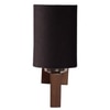 Devansh Solid Wood Electric Wall Light in Black Colour with Black Shade Count of 1 Light