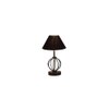 Alayah Black cotton Table lamp with Iron Base