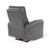 Venezia One Seater Motorized Leather Recliner in Smoke Grey Colour