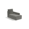 Apollo Compact Sofa (Colour : Ash Grey Velvet, Cushion : Hard, Back Type : High Back, Seating Capacity : Right Aligned 3 Seater + Right Aligned Chaise + Ottoman)