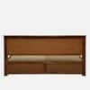 Lignum Box Storage Solid Wood Bed Queen Size in Provincial Teak Finish