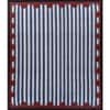 Jaipur Rugs Soft Floral Striped Wool Polyester Dhurrie Rug White 6x9 ft
