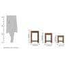 Okiruma Solid Wood Nested Tables - Set of 3