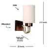 Devansh Metal Electric Wall Light in Black Colour with Multi Shade Count of 1 Light