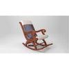 Chelise Solid Wood Rocking Chair in Grey Colour