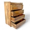 Elder Sheesham Wood Chest of Drawers in TEAK FINISH