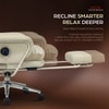 Kepler Brooks Divine Premium Composite Leather Chair in White Colour