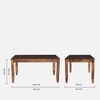 Tarragon 6 Seater Dining Set In Teak Finish