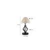 Frances Vintage off-white Shade Table lamp with Iron Base