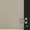 Aluminium Black Profile 6 Tinted Glass Handless Shutter  In Highland Pine Finish