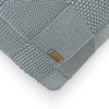 Nora Monument Grey Cotton Knitted Decorative Cushion Cover 12 x 20 Inches